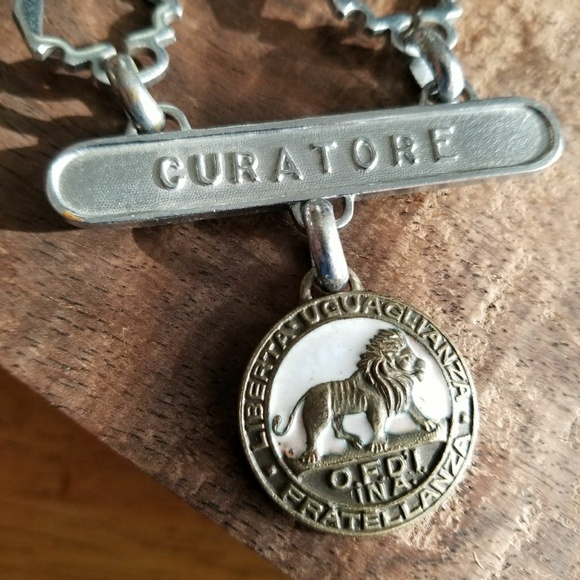 Vintage Other - Relisted - vintage Sons of Italy lodge jewel necklace OSIA